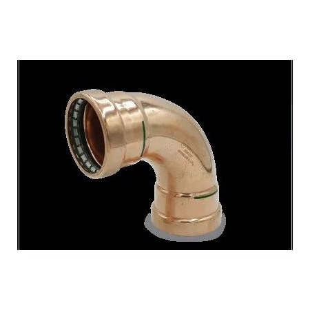 Smith-Cooper Copper 90-Degree Street Elbow, 1-1/2 in. Press x 1-1/2 in. Male Sweat, EPDM 4343000048